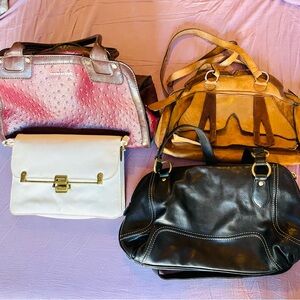 Vintage Genuine Leather Handbags Bundle